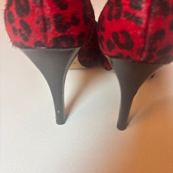 White House Black Market Leopard Print Heels - Size 9 - Picture 7 of 8
